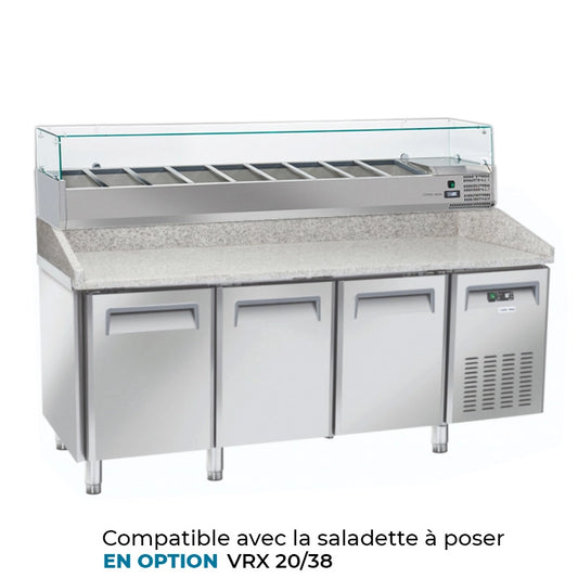 Table à pizza réfrigérée 3 portes - COOL HEAD