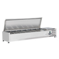 Saladette à Poser 150 cm - 7 bacs GN1/4 - Inox
