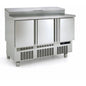 Saladette réfrigérée 3 portes - 8 bacs GN1/4